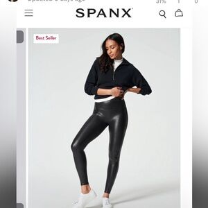Spanx Faux Leather Leggings